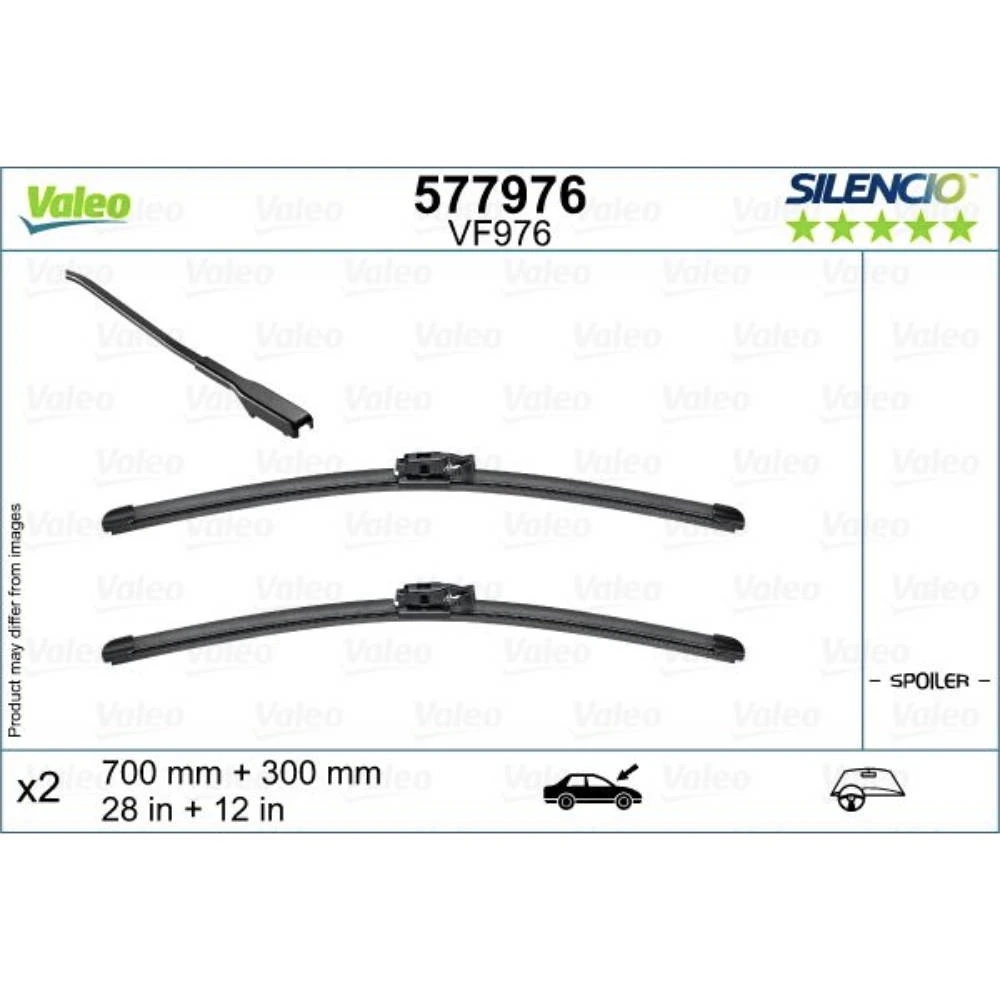 Stěrače Valeo Silencio Flat pro Renault Clio