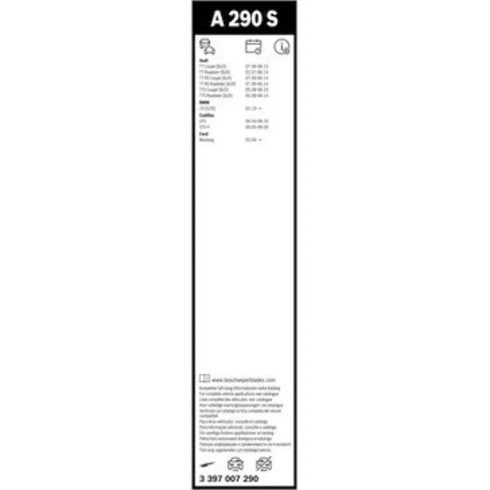Sada předních stěračů BOSCH AeroTwin 550 a 530 mm pro Cadillac STS 2004-2013