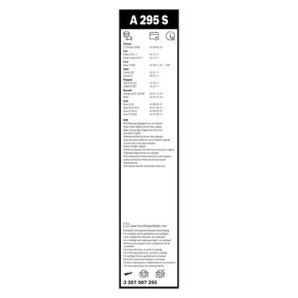 Sada předních stěračů BOSCH AeroTwin 600 a 400 mm pro Lancia Ypsilon 3 2024-2026