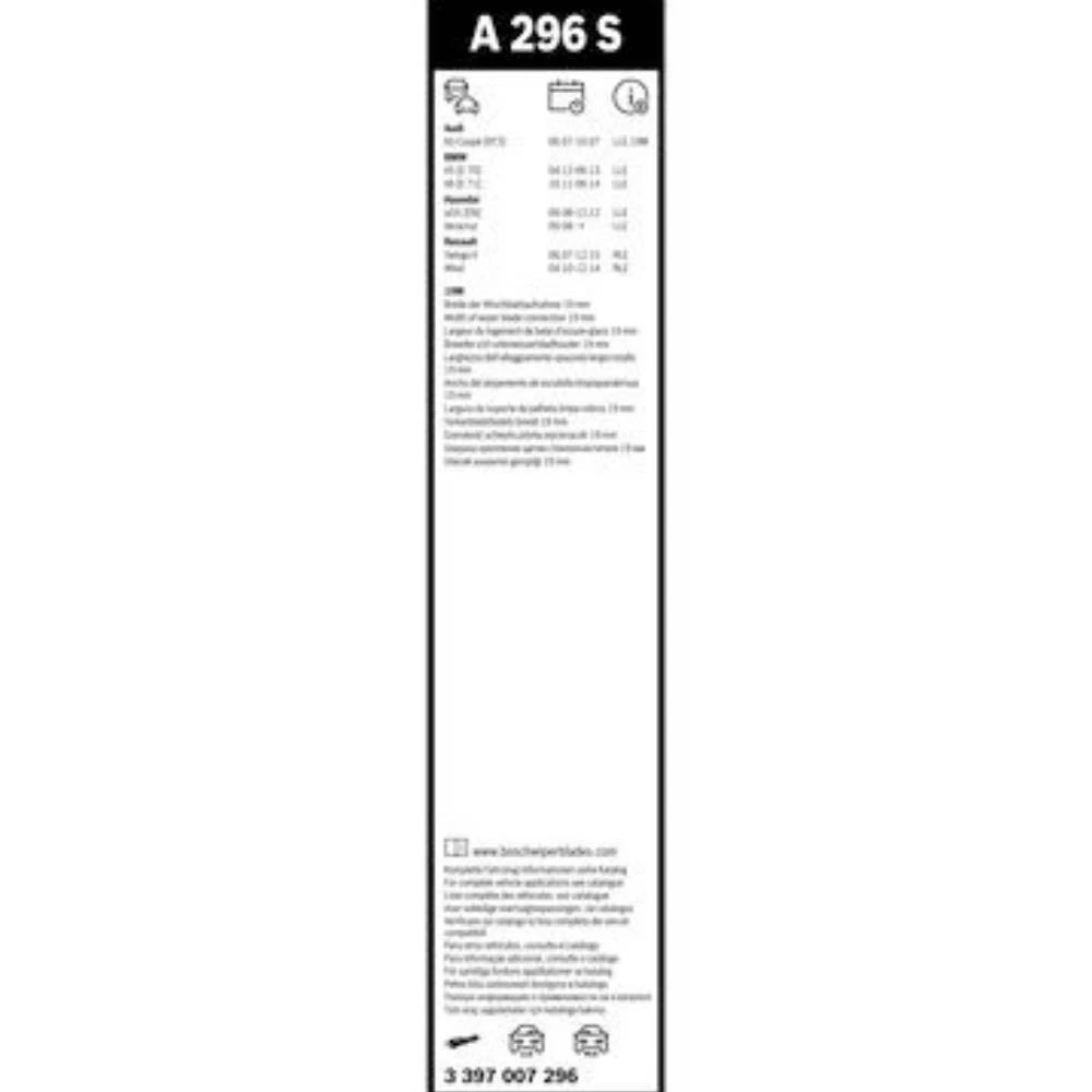 Sada předních stěračů BOSCH AeroTwin 600 a 500 mm pro BMW X6 2011-2014