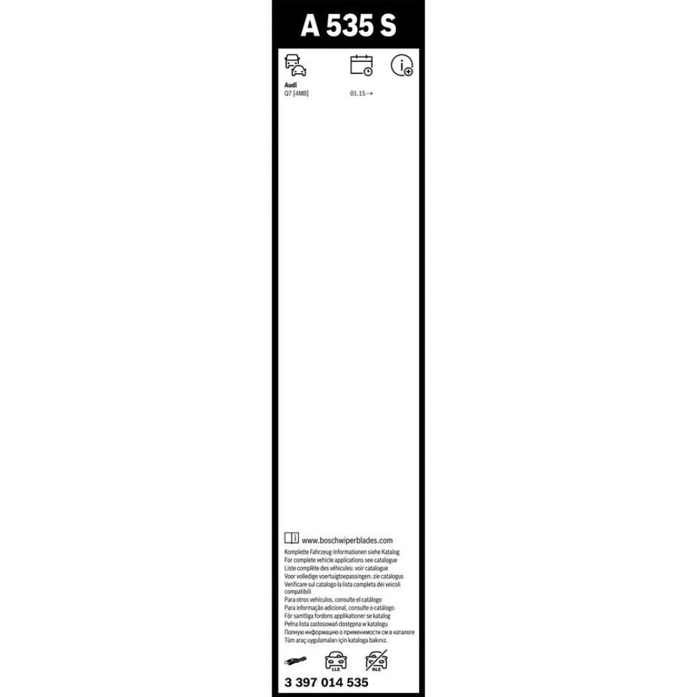 Sada předních stěračů BOSCH AeroTwin 700 a 500 mm pro Audi Q7 2015-2026