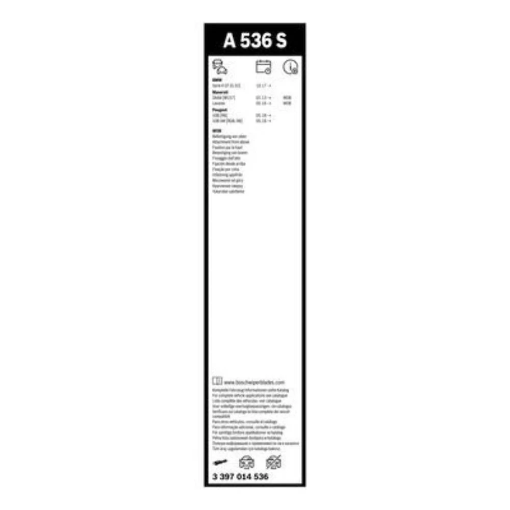 Sada předních stěračů BOSCH AeroTwin 650 a 450 mm pro Renault Kangoo 3 2021-2026
