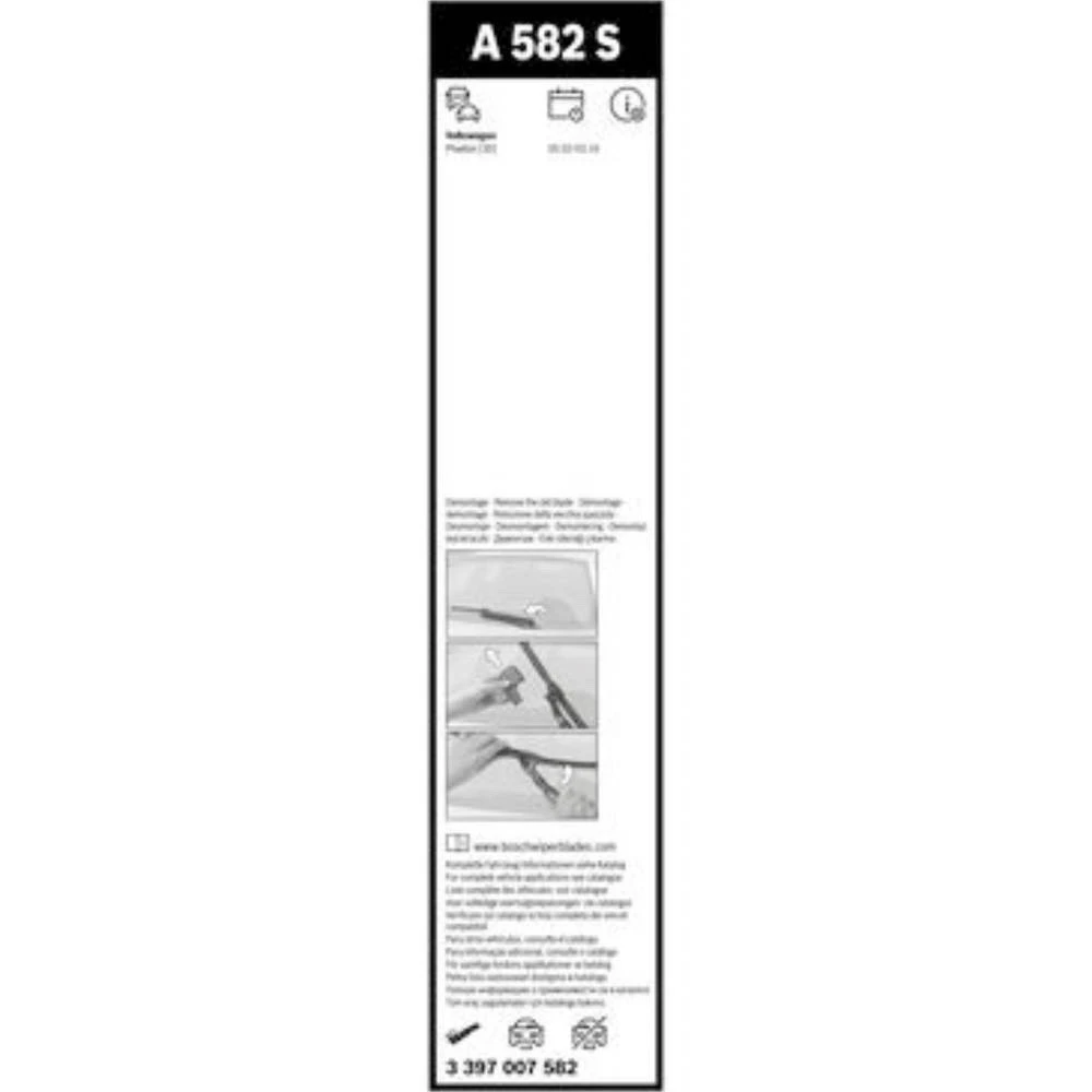 Sada předních stěračů BOSCH AeroTwin 600 a 530 mm pro Volkswagen Phaeton 2002-2016