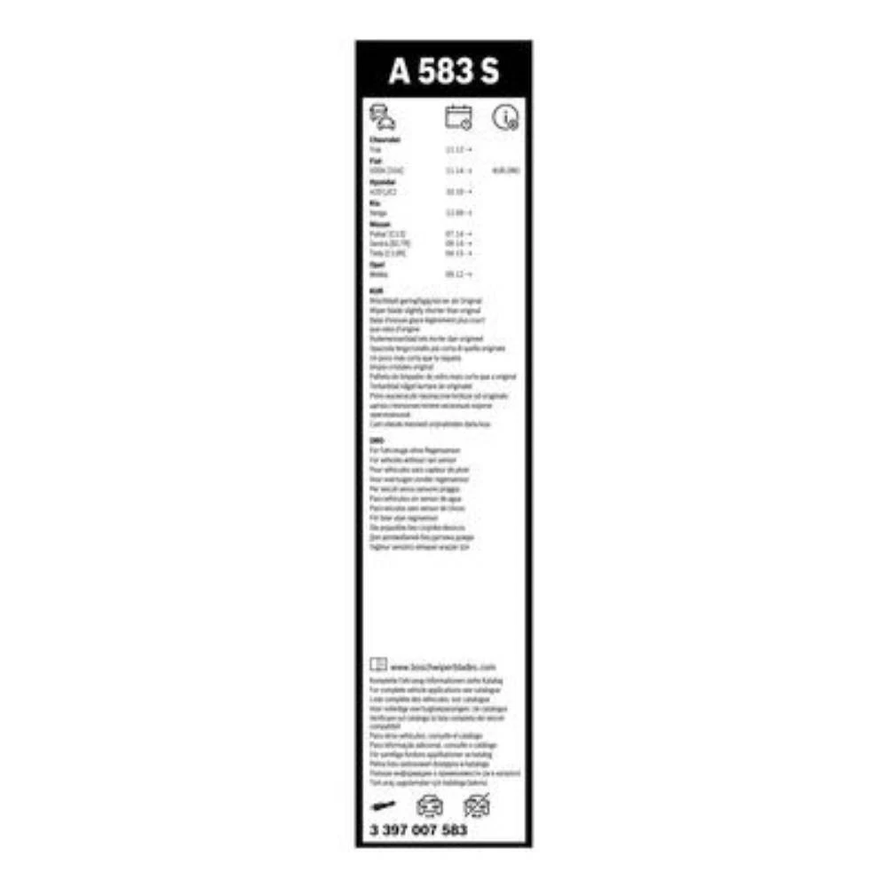 Sada předních stěračů BOSCH AeroTwin 650 a 340 mm pro Buick Velite 2019-2026