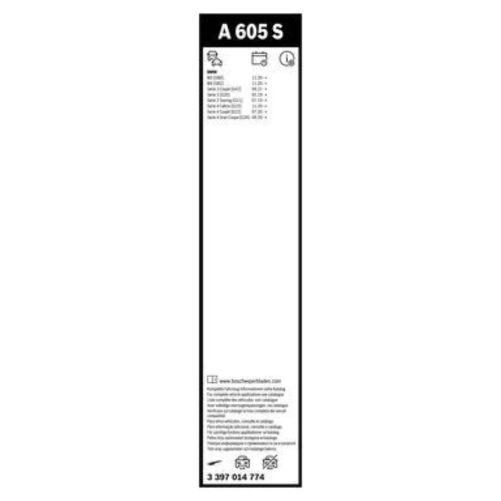 Sada předních stěračů BOSCH AeroTwin 600 a 475 mm pro BMW 3 Series 2018-2026