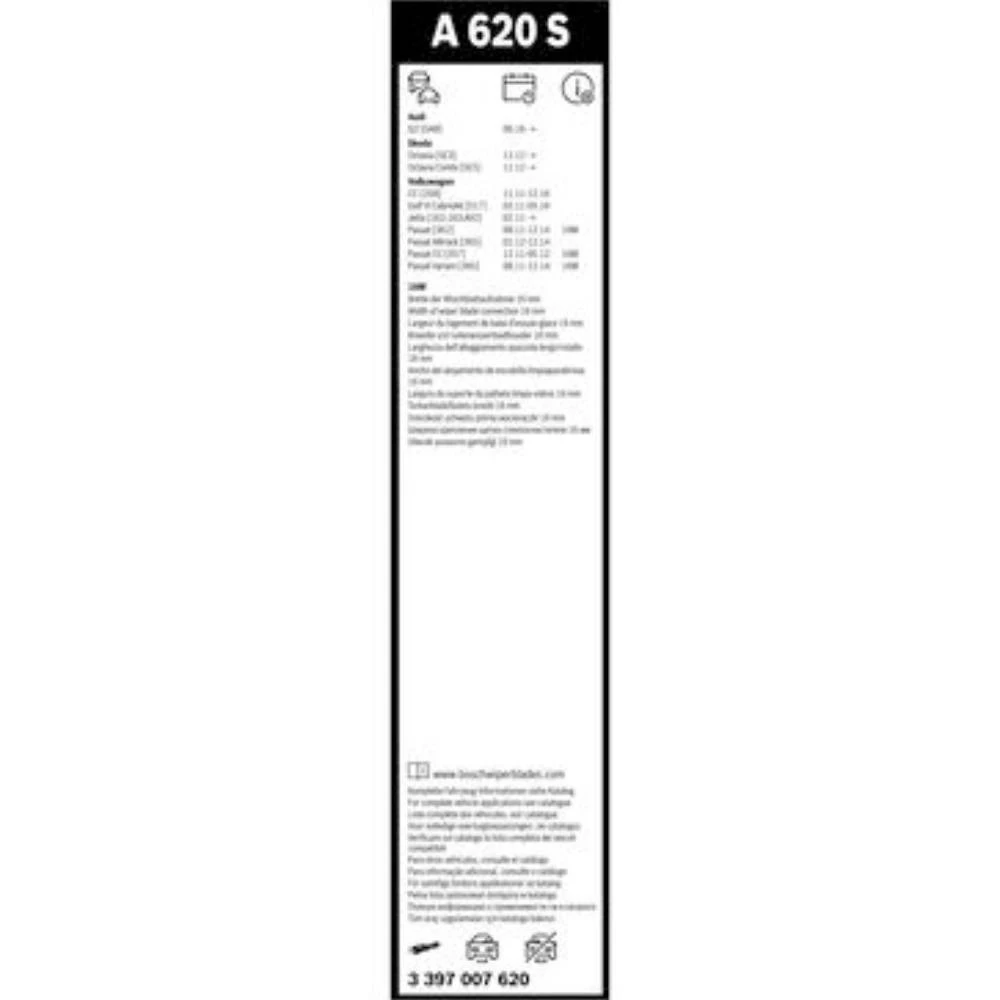 Sada předních stěračů BOSCH AeroTwin 600 a 475 mm pro Honda Civic 11 2021-2026