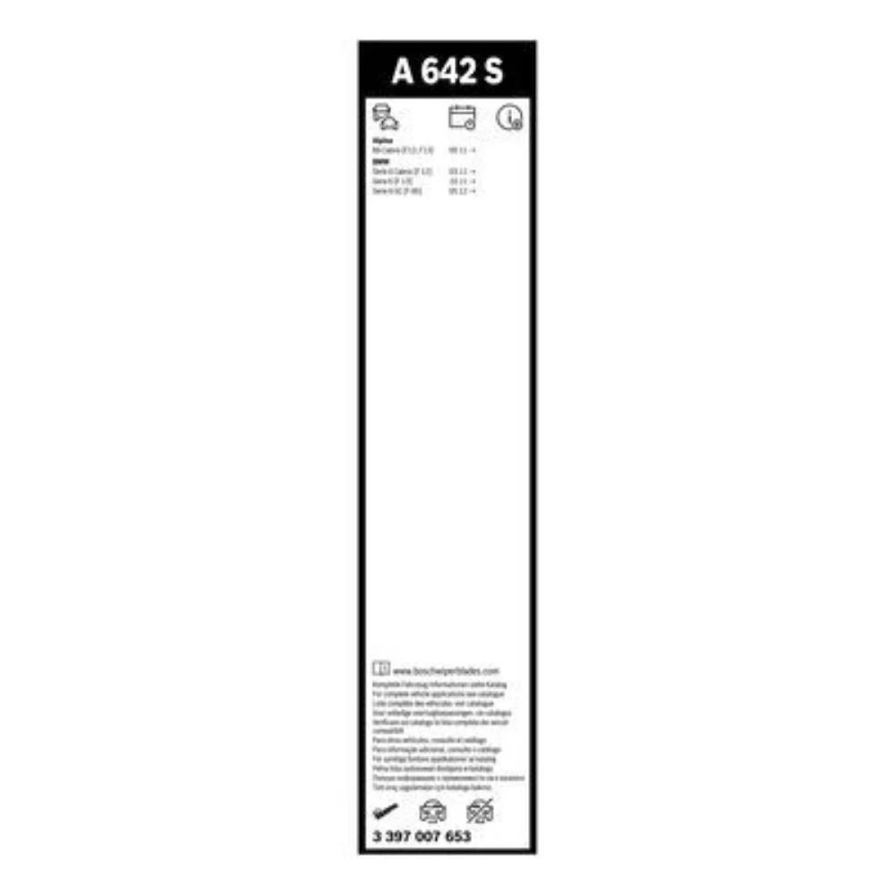 Sada předních stěračů BOSCH AeroTwin 650 a 430 mm pro Rolls-Royce Dawn 2015-2019