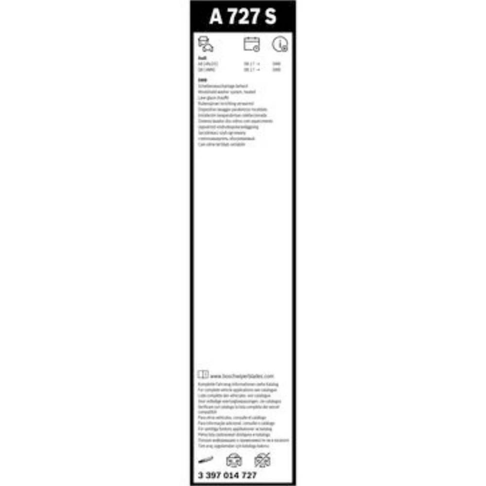 Sada předních stěračů BOSCH AeroTwin 650 a 500 mm pro Audi A8 2017-2026