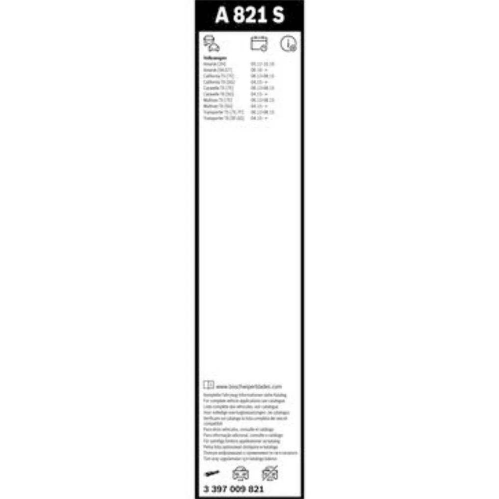 Sada předních stěračů BOSCH AeroTwin 600 a 600 mm pro Volkswagen Transporter T5 2013-2015