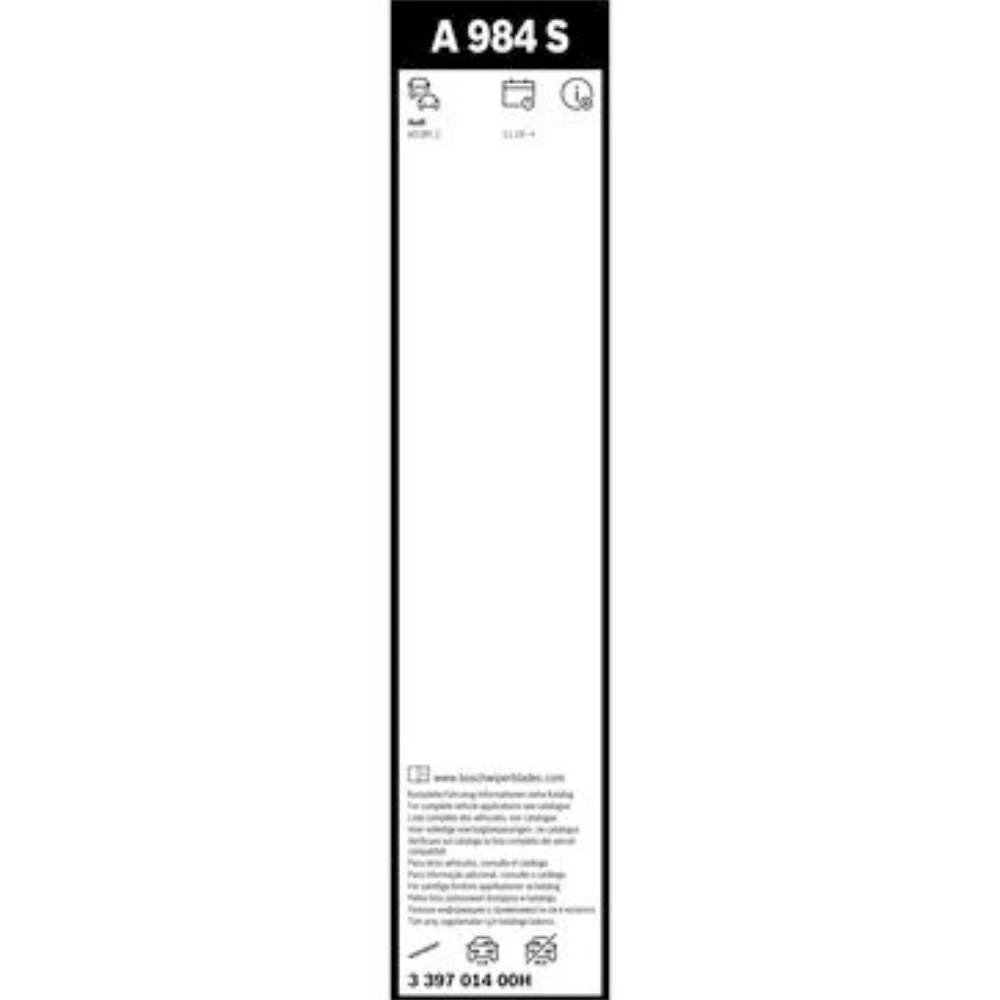 Sada předních stěračů BOSCH AeroTwin 650 a 475 mm pro Audi A3 2020-2026