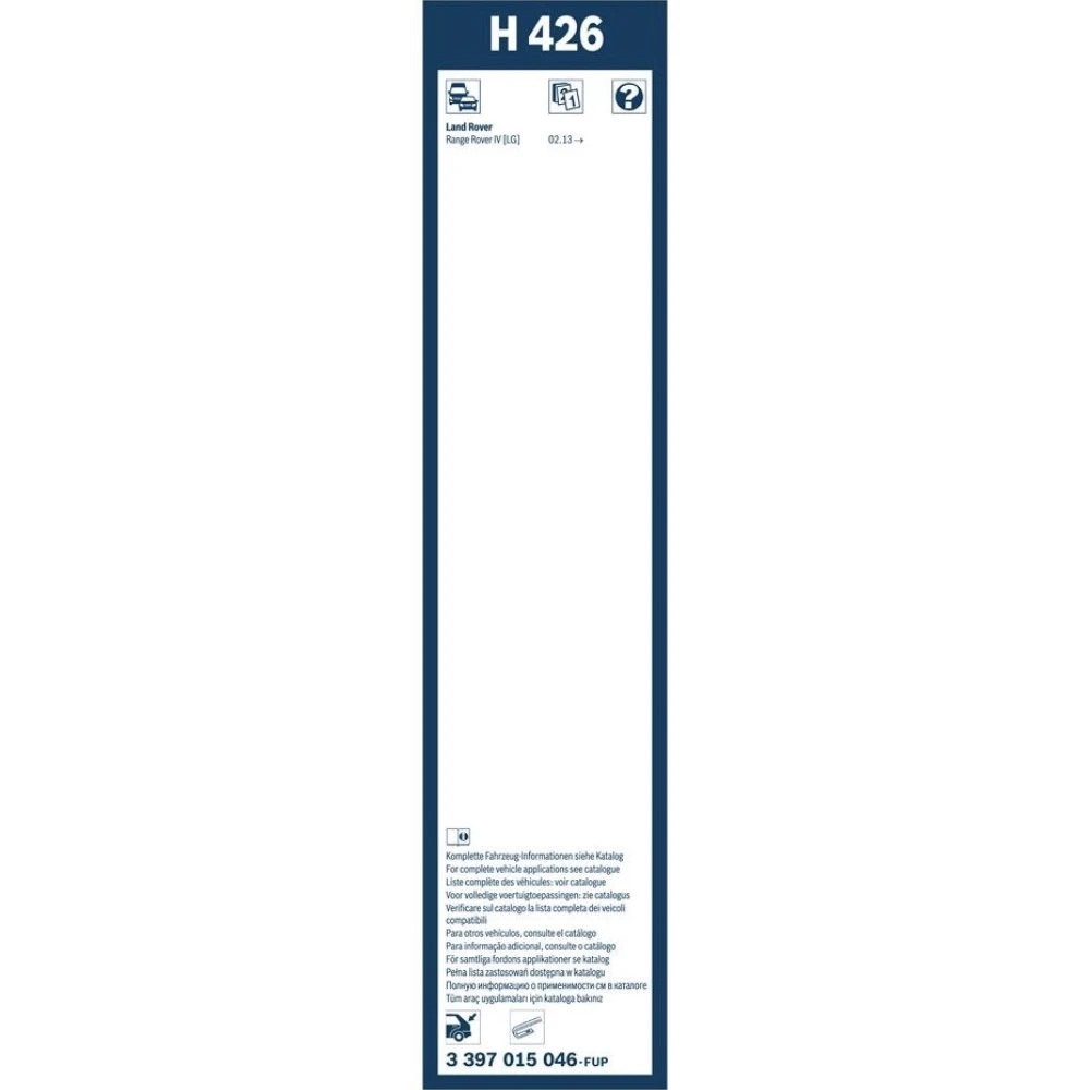 Zadní stěrač BOSCH Rear 425 mm pro Land Rover Range Rover 4 2013-2016