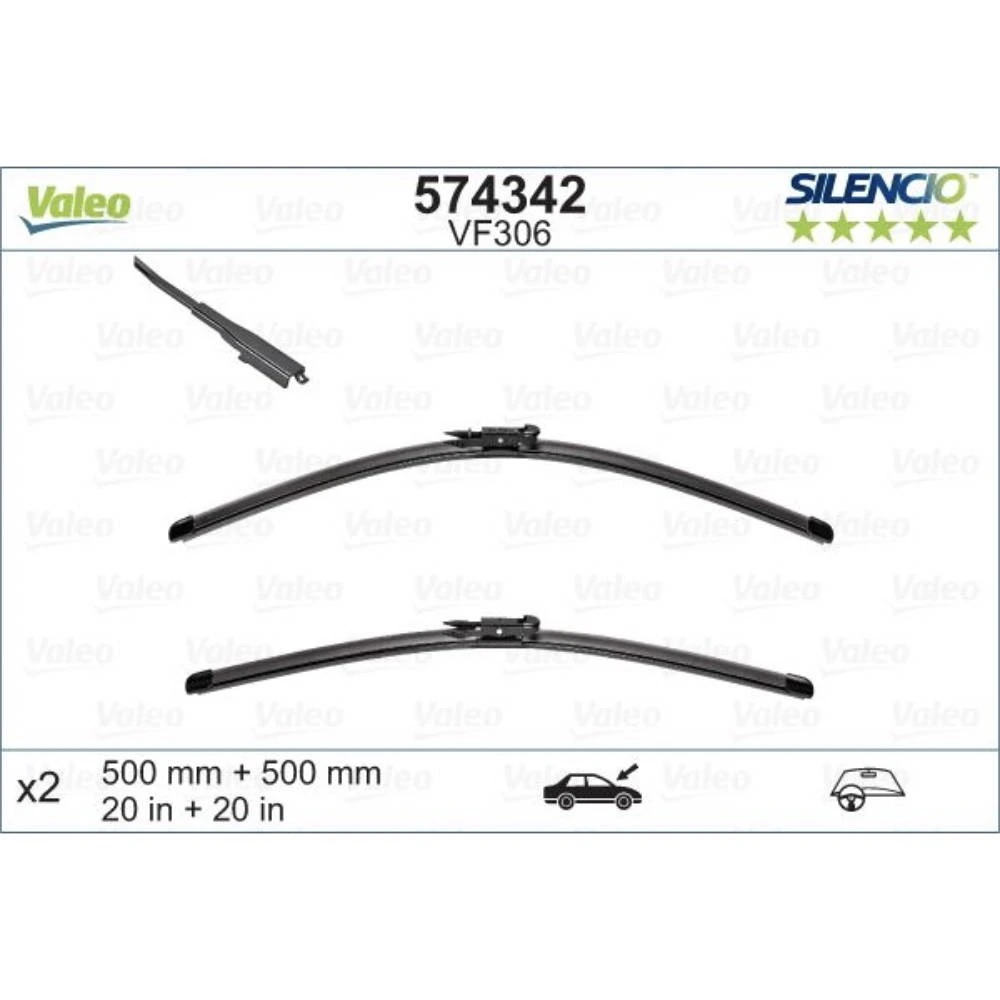 Stěrače Valeo Silencio Flat pro BMW 1 Series