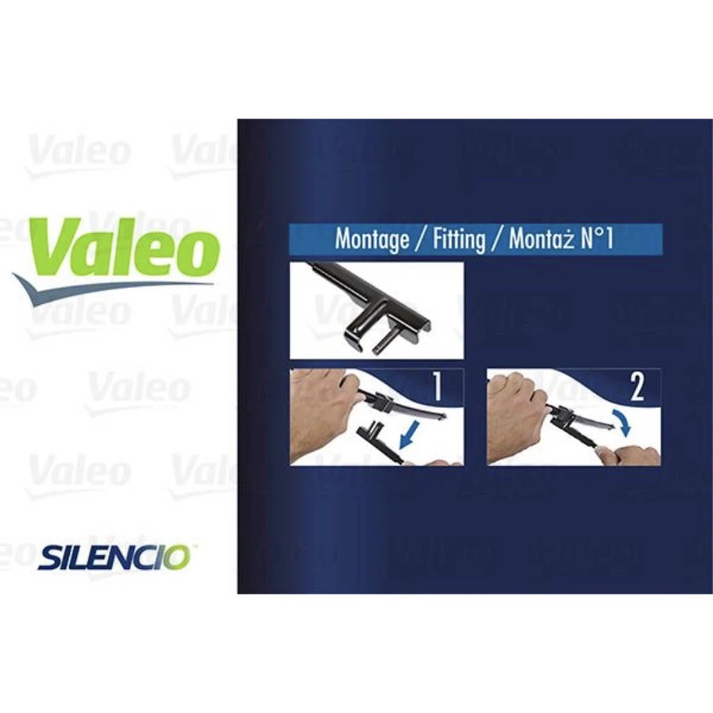 Sada předních stěračů Valeo Silencio Flat 650 a 450 mm pro BMW 5 Series 2010-2017