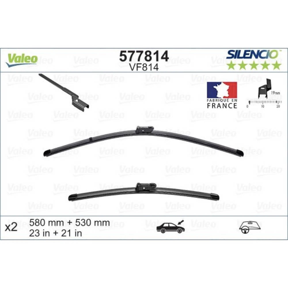 Stěrače Valeo Silencio Flat pro Range Rover Evoque