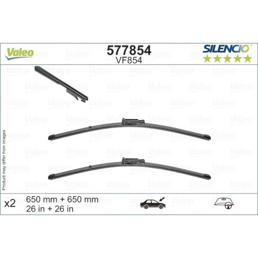 Stěrače Valeo Silencio Flat pro SEAT Toledo