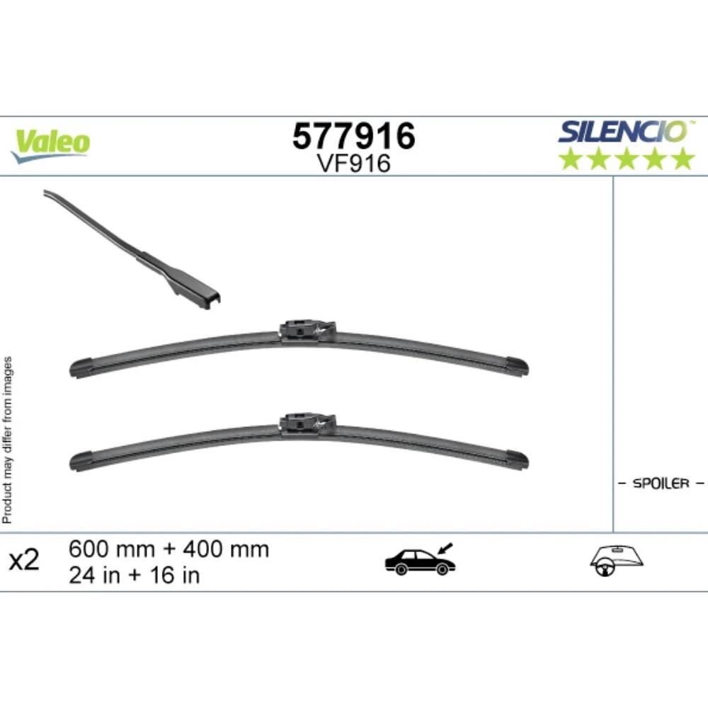 Stěrače Valeo Silencio Flat pro Dacia Logan