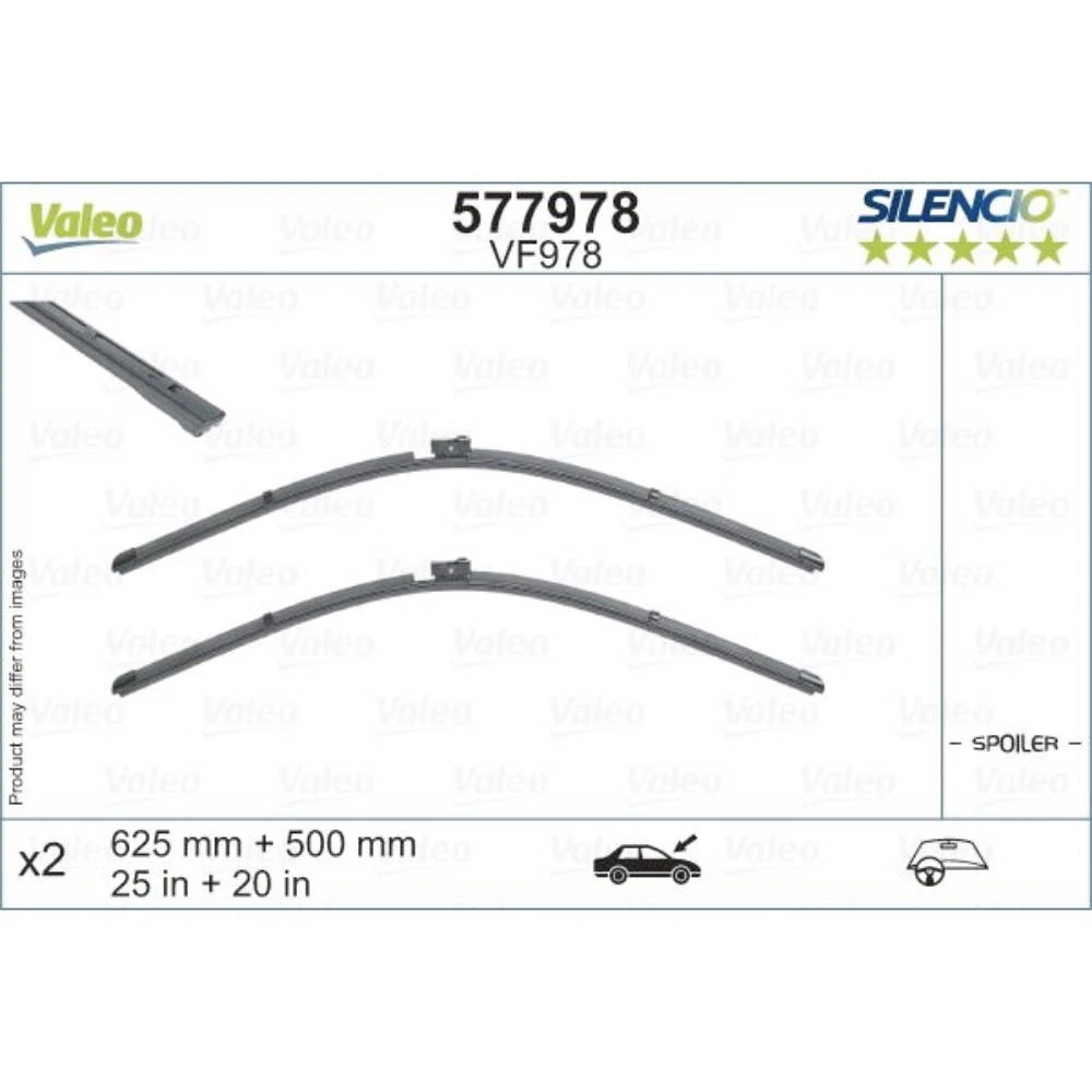 Stěrače Valeo Silencio Flat pro Audi A6
