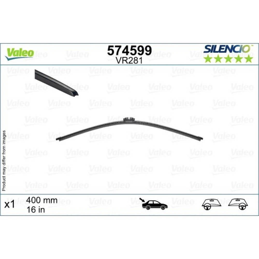 Stěrače Valeo Silencio Rear pro Opel Vectra