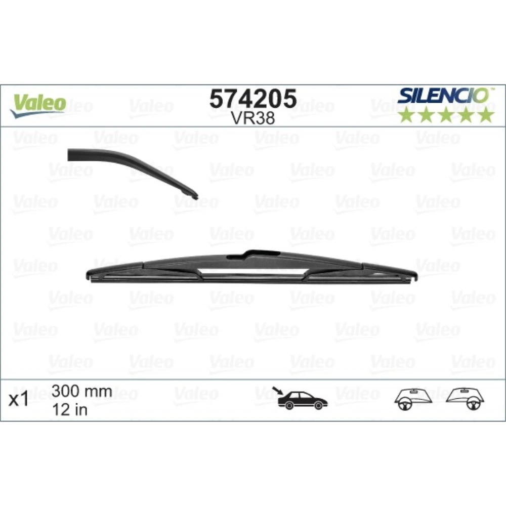 Sada předních stěračů Valeo Silencio Flat 650 a 475 mm pro Volkswagen Passat B8 2014-2023