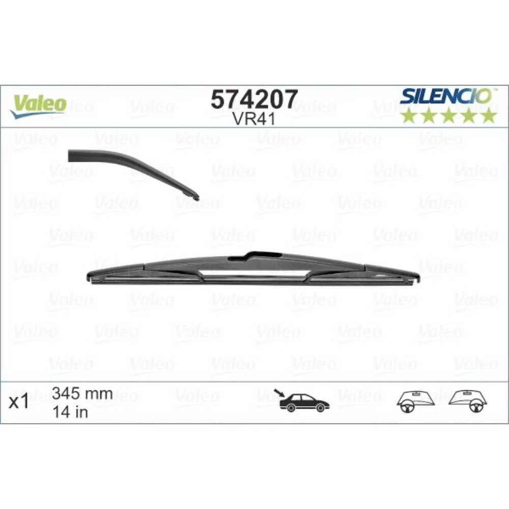 Zadní stěrač Valeo Silencio Rear 345 mm pro KIA Cerato 1 2004-2009