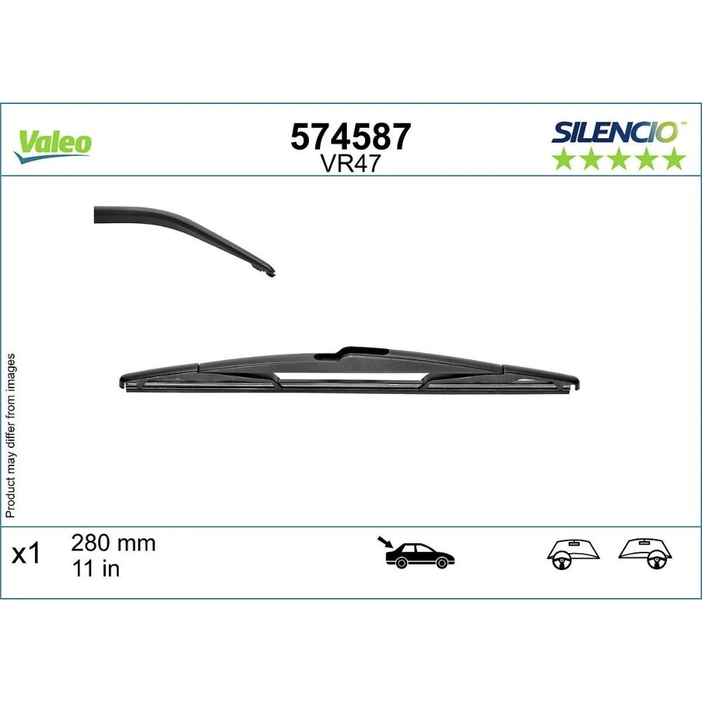 Zadní stěrač Valeo Silencio Rear 280 mm pro KIA Rio X-Line 2017-2026